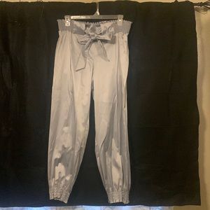 Grey/Silver Ankle Length Crop